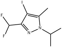 3-(difluoromethyl)-4-iodo-1-isopropyl-5-methyl-1H-pyrazole Structure