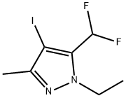 5-(difluoromethyl)-1-ethyl-4-iodo-3-methyl-1H-pyrazole Structure