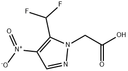 5-(difluoromethyl)-4-nitro-1H-pyrazol-1-yl]acetic acid Structure