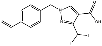 3-(difluoromethyl)-1-(4-vinylbenzyl)-1H-pyrazole-4-carboxylic acid Structure