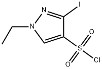 1-ethyl-3-iodo-1H-pyrazole-4-sulfonyl chloride Structure