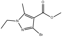 methyl 3-bromo-1-ethyl-5-methyl-1H-pyrazole-4-carboxylate Structure