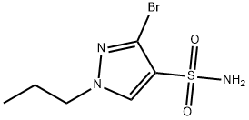 3-bromo-1-propyl-1H-pyrazole-4-sulfonamide Structure