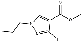 methyl 3-iodo-1-propyl-1H-pyrazole-4-carboxylate Structure