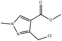 methyl 3-(chloromethyl)-1-methyl-1H-pyrazole-4-carboxylate Structure