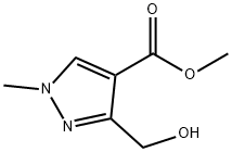 methyl 3-(hydroxymethyl)-1-methyl-1H-pyrazole-4-carboxylate Structure