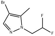 4-bromo-1-(2,2-difluoroethyl)-5-methyl-1H-pyrazole Structure