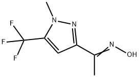 (1E)-1-[1-methyl-5-(trifluoromethyl)-1H-pyrazol-3-yl]ethanone oxime Structure