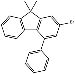 9H-Fluorene, 2-bromo-9,9-dimethyl-4-phenyl- Structure