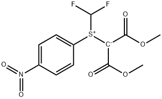 (Difluoromethyl)[2-methoxy-1-(methoxycarbonyl)-2-oxoethyl](4-nitrophenyl)-sulfonium Inner Salt Structure
