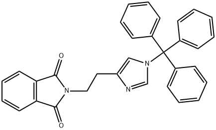 1H-?Isoindole-?1,?3(2H)?-?dione, 2-?[2-?[1-?(triphenylmethyl)?-?1H-?imidazol-?4-?yl]?ethyl]?- Structure