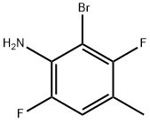 2-Bromo-3,6-difluoro-4-methylaniline 구조식 이미지