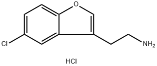 2-(5-Chlorobenzofuran-3-yl)ethanamine hydrochloride Structure