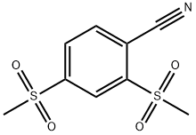 2,4-Dimethanesulfonylbenzonitrile Structure
