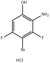 2-Amino-4-bromo-3,5-difluorophenol hcl Structure