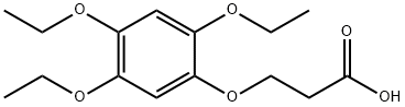 Propanoic acid, 3-(2,4,5-triethoxyphenoxy)- Structure