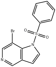 1H-Pyrrolo[3,2-c]pyridine, 7-bromo-1-(phenylsulfonyl)- Structure