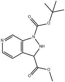 1H-Pyrazolo[3,4-c]pyridine-1,3-dicarboxylic acid, 2,3-dihydro-, 1-(1,1-dimethylethyl) 3-methyl ester Structure