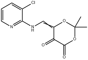 1,3-Dioxane-4,5-dione, 6-[[(3-chloro-2-pyridinyl)amino]methylene]-2,2-dimethyl- Structure