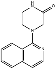 2-Piperazinone, 4-(1-isoquinolinyl)- Structure