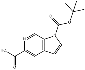 1H-Pyrrolo[2,3-c]pyridine-1,5-dicarboxylic acid, 1-(1,1-dimethylethyl) ester Structure