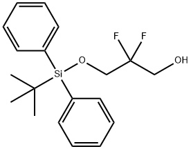 3-((tert-butyldiphenylsilyl)oxy)-2,2-difluoropropan-1-ol 구조식 이미지