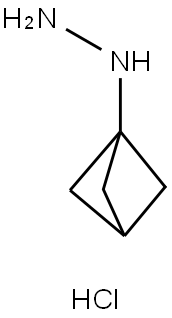 Hydrazine, bicyclo[1.1.1]pent-1-yl-, hydrochloride (1:1) Structure