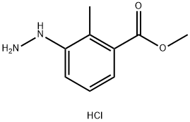 methyl 3-hydrazinyl-2-methylbenzoate hydrochloride Structure