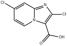 Imidazo[1,2-a]pyridine-3-carboxylic acid, 2,7-dichloro- Structure