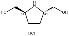 2,5-Pyrrolidinedimethanol, hydrochloride (1:1), (2R,5R)-rel- Structure