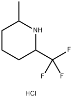 Piperidine, 2-methyl-6-(trifluoromethyl)-, hydrochloride (1:1) Structure