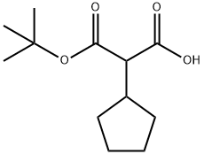 3-(tert-butoxy)-2-cyclopentyl-3-oxopropanoic acid Structure