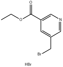 Ethyl 5-(bromomethyl)nicotinate hydrobromide Structure