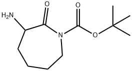 1H-Azepine-1-carboxylic acid, 3-aminohexahydro-2-oxo-, 1,1-dimethylethyl ester Structure