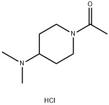 1-(4-(Dimethylamino)piperidin-1-yl)ethanone hydrochloride 구조식 이미지