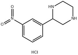 2-(3-Nitrophenyl)piperazine hydrochloride Structure