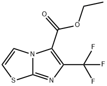 Imidazo[2,1-b]thiazole-5-carboxylic acid, 6-(trifluoromethyl)-, ethyl ester Structure