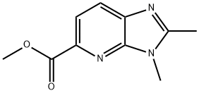 3H-Imidazo[4,5-b]pyridine-5-carboxylic acid, 2,3-dimethyl-, methyl ester 구조식 이미지