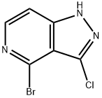 1H-Pyrazolo[4,3-c]pyridine, 4-bromo-3-chloro- Structure