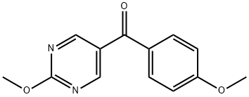 Methanone, (4-methoxyphenyl)(2-methoxy-5-pyrimidinyl)- Structure