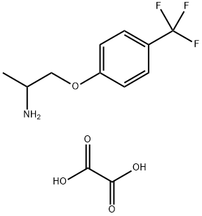 2-Propanamine, 1-[4-(trifluoromethyl)phenoxy]-, ethanedioate (1:1) Structure