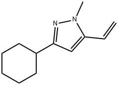 1H-Pyrazole, 3-cyclohexyl-5-ethenyl-1-methyl- Structure