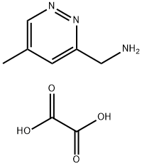 3-Pyridazinemethanamine, 5-methyl-, ethanedioate (1:1) Structure