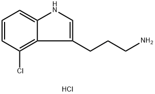 3-(4-Chloro-1H-indol-3-yl)propan-1-amine hydrochloride Structure