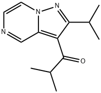 1-Propanone, 2-methyl-1-[2-(1-methylethyl)pyrazolo[1,5-a]pyrazin-3-yl]- Structure