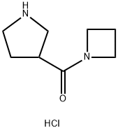 Azetidin-1-yl(pyrrolidin-3-yl)methanone hydrochloride 구조식 이미지