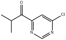 1-Propanone, 1-(6-chloro-4-pyrimidinyl)-2-methyl- Structure