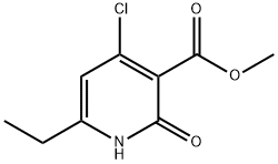 3-Pyridinecarboxylic acid, 4-chloro-6-ethyl-1,2-dihydro-2-oxo-, methyl ester 구조식 이미지