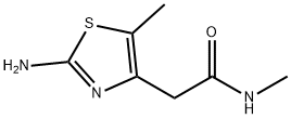 4-Thiazoleacetamide, 2-amino-N,5-dimethyl- Structure