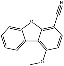 4-Dibenzofurancarbonitrile, 1-methoxy- Structure